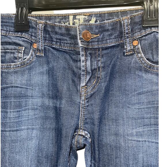 !IT JEANS Los Angeles Medium Wash Low-Rise Straight Leg Jeans Sz 27 - Picture 4 of 6